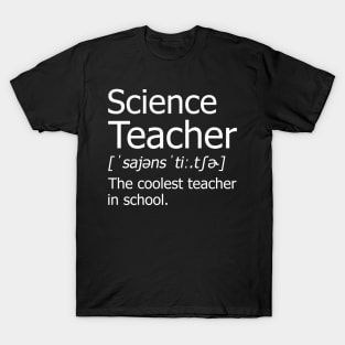 Funny Science Teacher Meaning T-Shirt Awesome Definition Classic T-Shirt